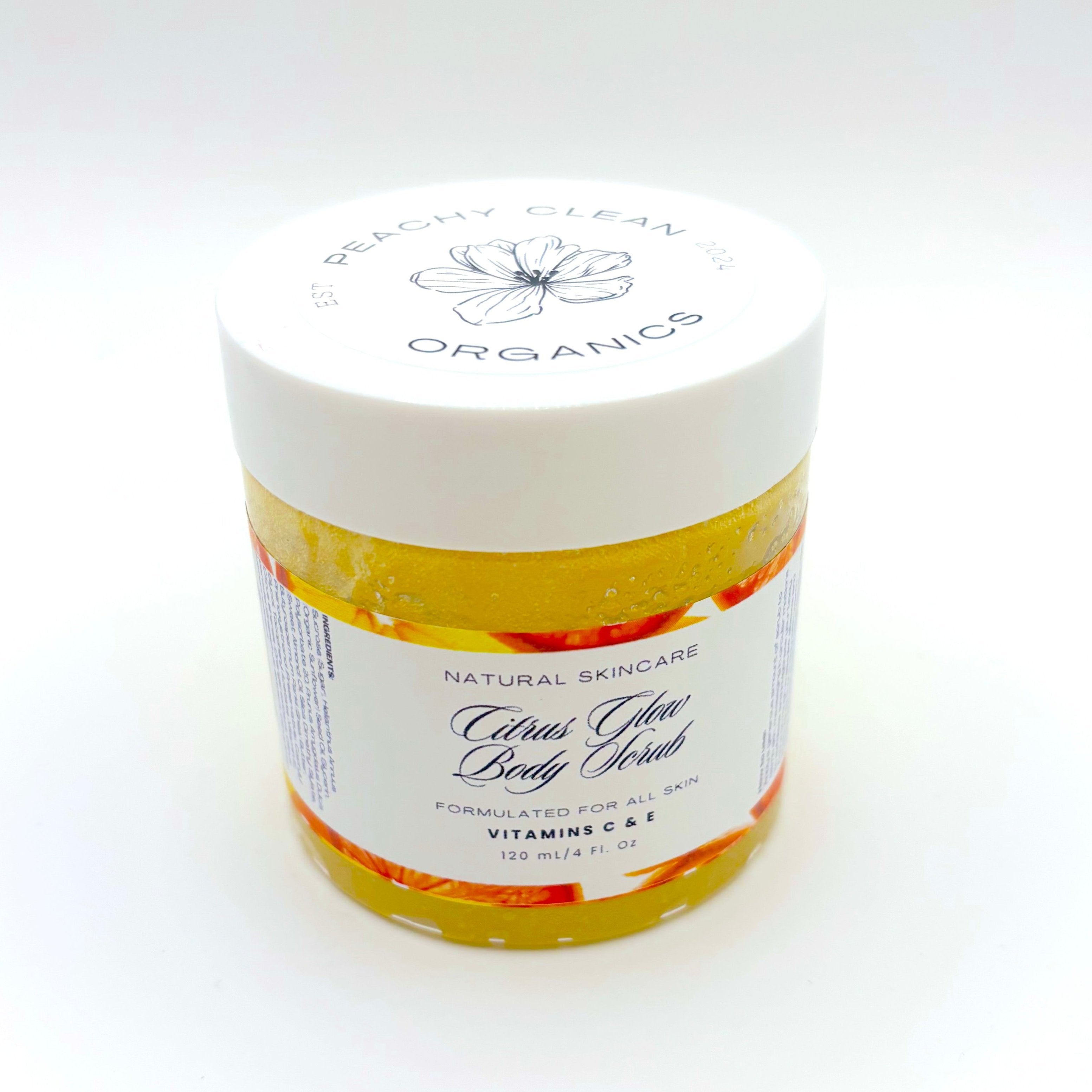 Citrus Glow Body Scrub – Peachy Clean Organics